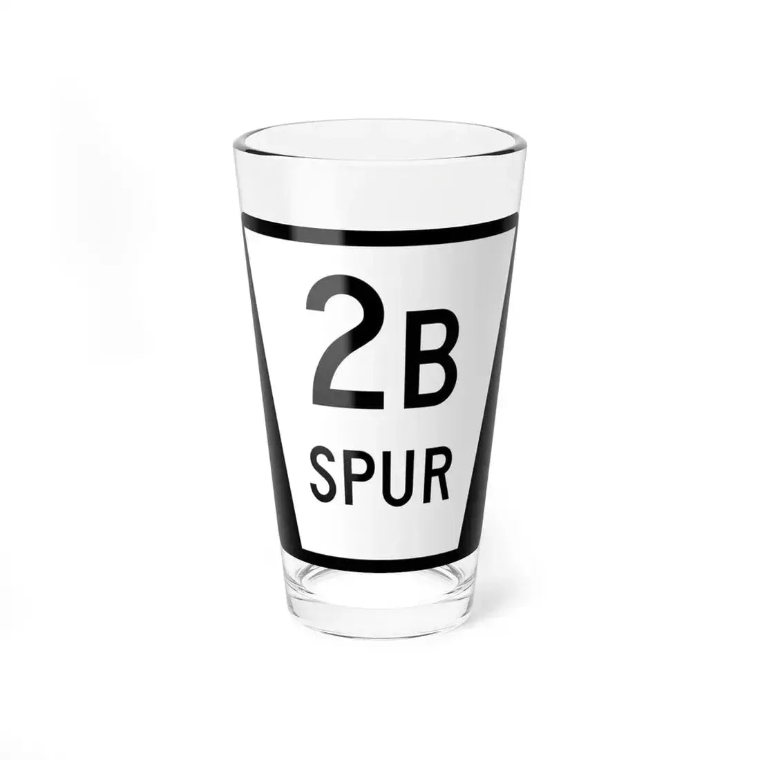 N SPUR 2B (Nebraska) (Road Sign) Pint Glass 16oz 16oz - Go Mug Yourself
