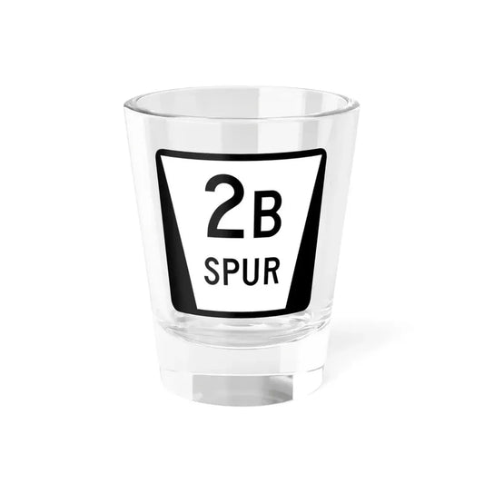 N SPUR 2B (Nebraska) (Road Sign) Shot Glass 1.5oz 1.5oz - Go Mug Yourself