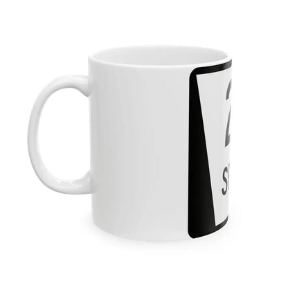 N SPUR 2B (Nebraska) (Road Sign) White Coffee Mug - Go Mug Yourself