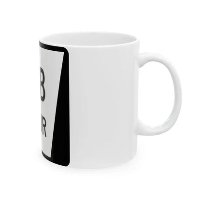 N SPUR 2B (Nebraska) (Road Sign) White Coffee Mug - Go Mug Yourself