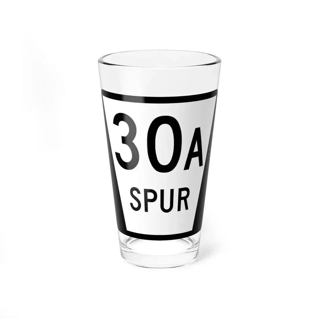 N SPUR 30A (Nebraska) (Road Sign) Pint Glass 16oz 16oz - Go Mug Yourself