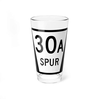 N SPUR 30A (Nebraska) (Road Sign) Pint Glass 16oz 16oz - Go Mug Yourself