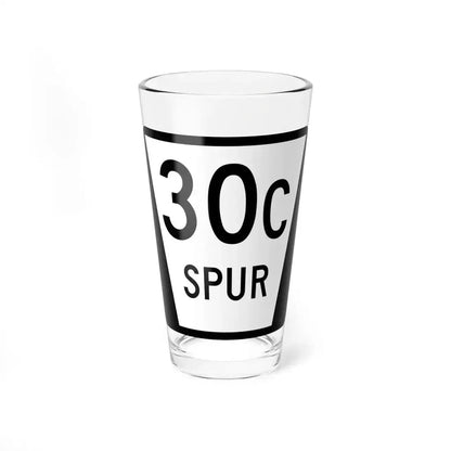N SPUR 30C (Nebraska) (Road Sign) Pint Glass 16oz 16oz - Go Mug Yourself