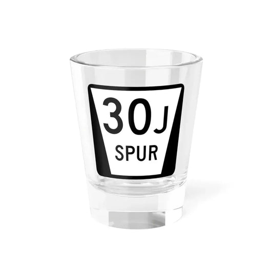 N SPUR 30J (Nebraska) (Road Sign) Shot Glass 1.5oz 1.5oz - Go Mug Yourself