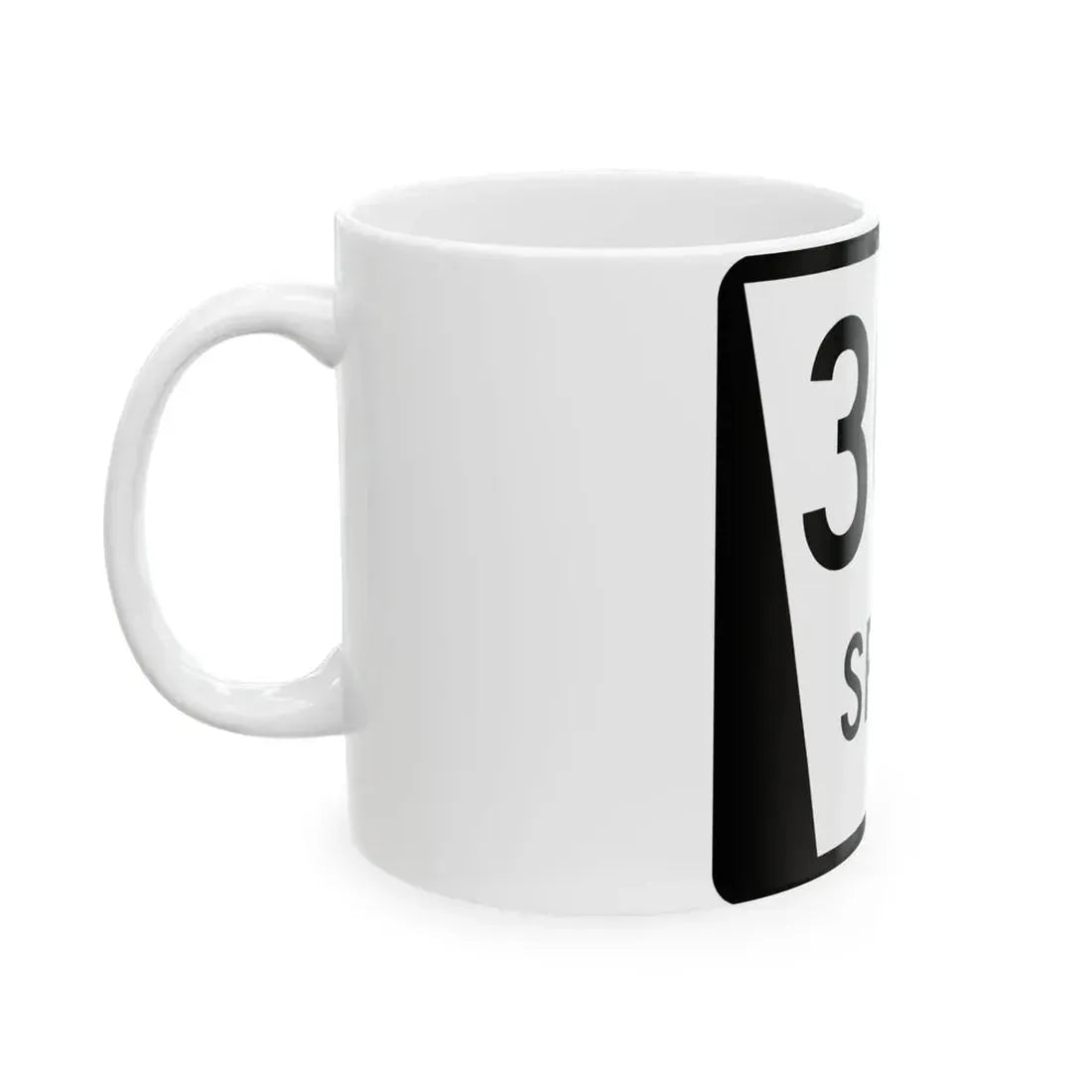N SPUR 30J (Nebraska) (Road Sign) White Coffee Mug - Go Mug Yourself