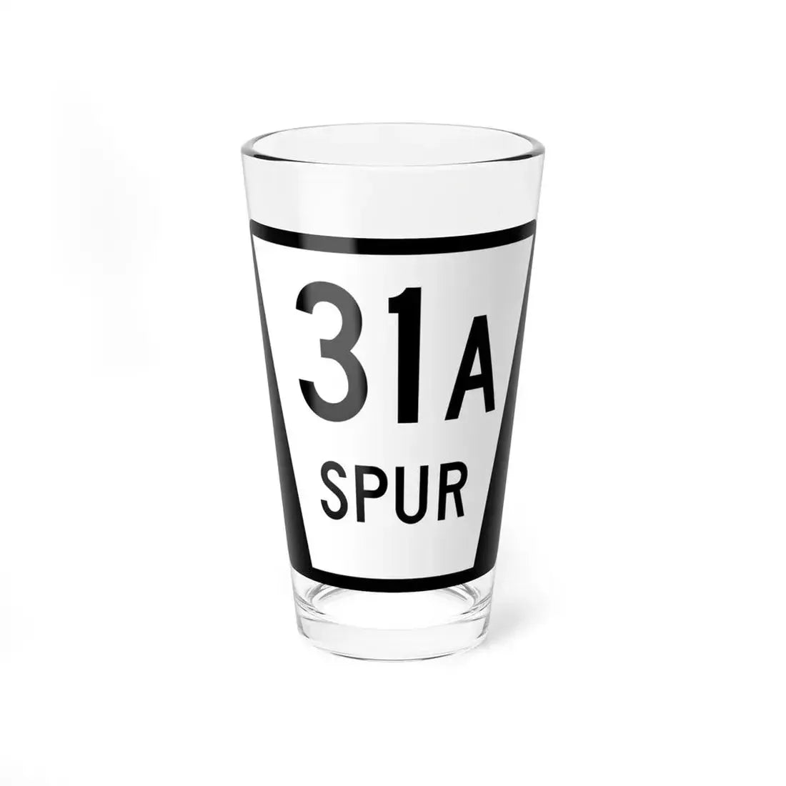 N SPUR 31A (Nebraska) (Road Sign) Pint Glass 16oz 16oz - Go Mug Yourself