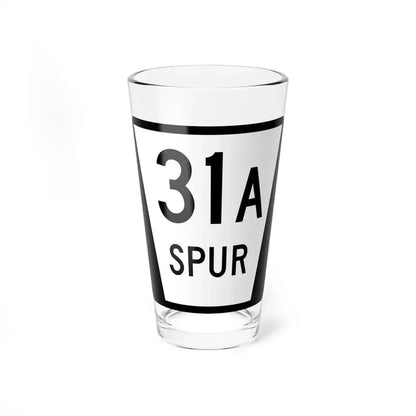 N SPUR 31A (Nebraska) (Road Sign) Pint Glass 16oz 16oz - Go Mug Yourself