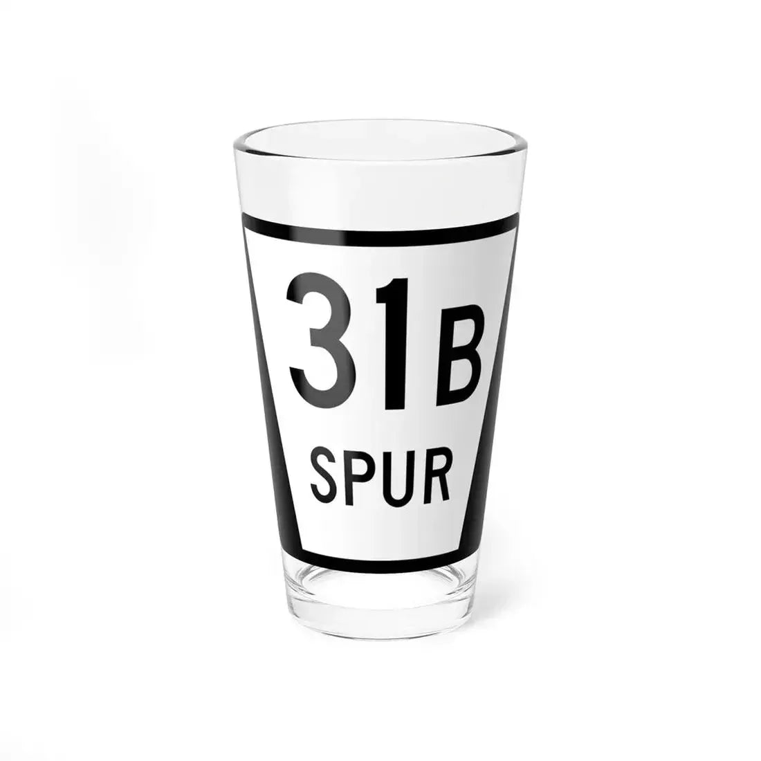 N SPUR 31B (Nebraska) (Road Sign) Pint Glass 16oz 16oz - Go Mug Yourself