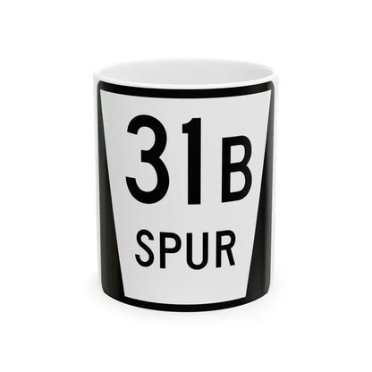 N SPUR 31B (Nebraska) (Road Sign) White Coffee Mug 11oz - Go Mug Yourself