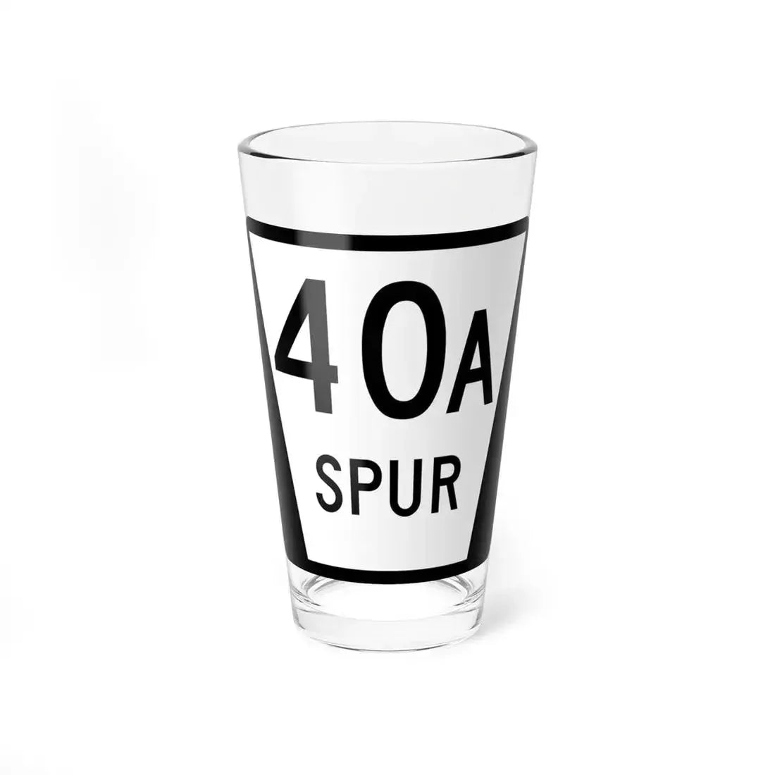 N SPUR 40A (Nebraska) (Road Sign) Pint Glass 16oz 16oz - Go Mug Yourself