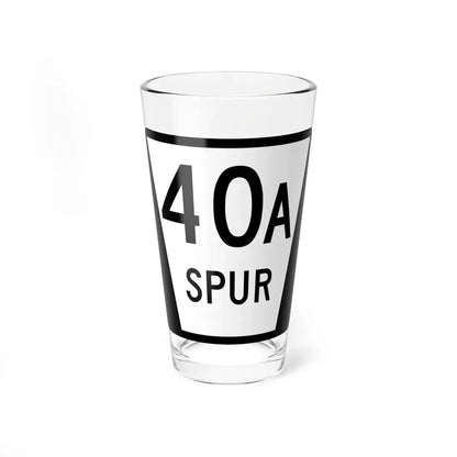 N SPUR 40A (Nebraska) (Road Sign) Pint Glass 16oz 16oz - Go Mug Yourself