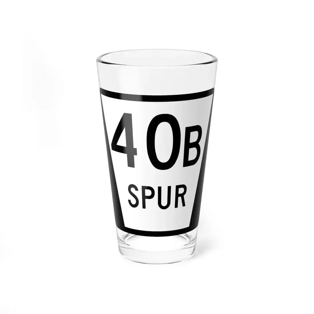 N SPUR 40B (Nebraska) (Road Sign) Pint Glass 16oz 16oz - Go Mug Yourself