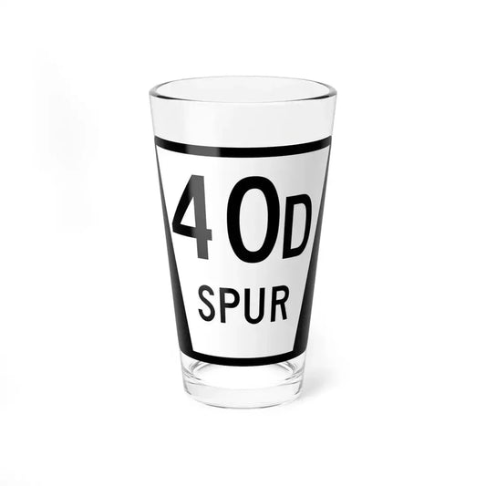 N SPUR 40D (Nebraska) (Road Sign) Pint Glass 16oz 16oz - Go Mug Yourself