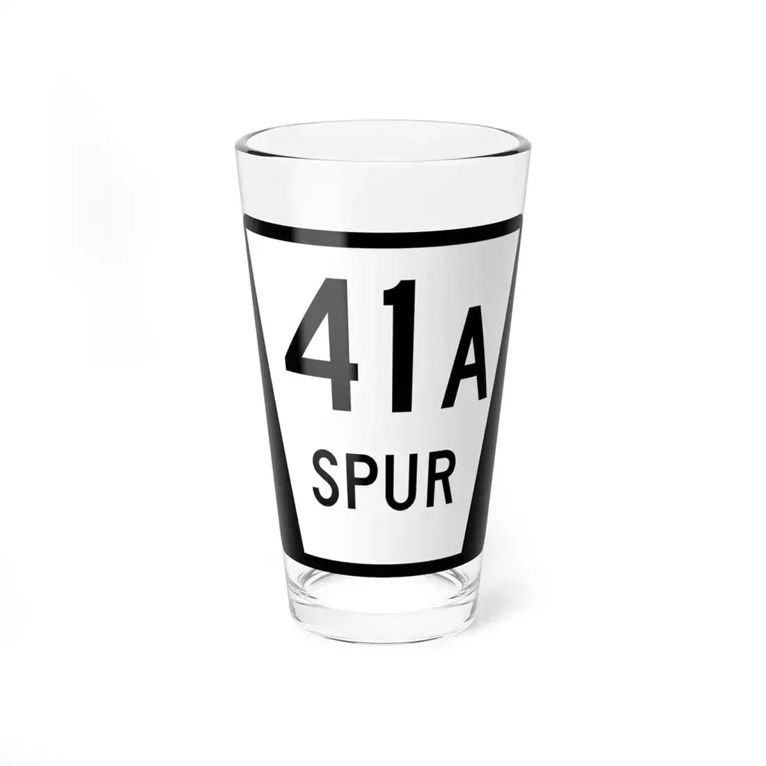 N SPUR 41A (Nebraska) (Road Sign) Pint Glass 16oz 16oz - Go Mug Yourself