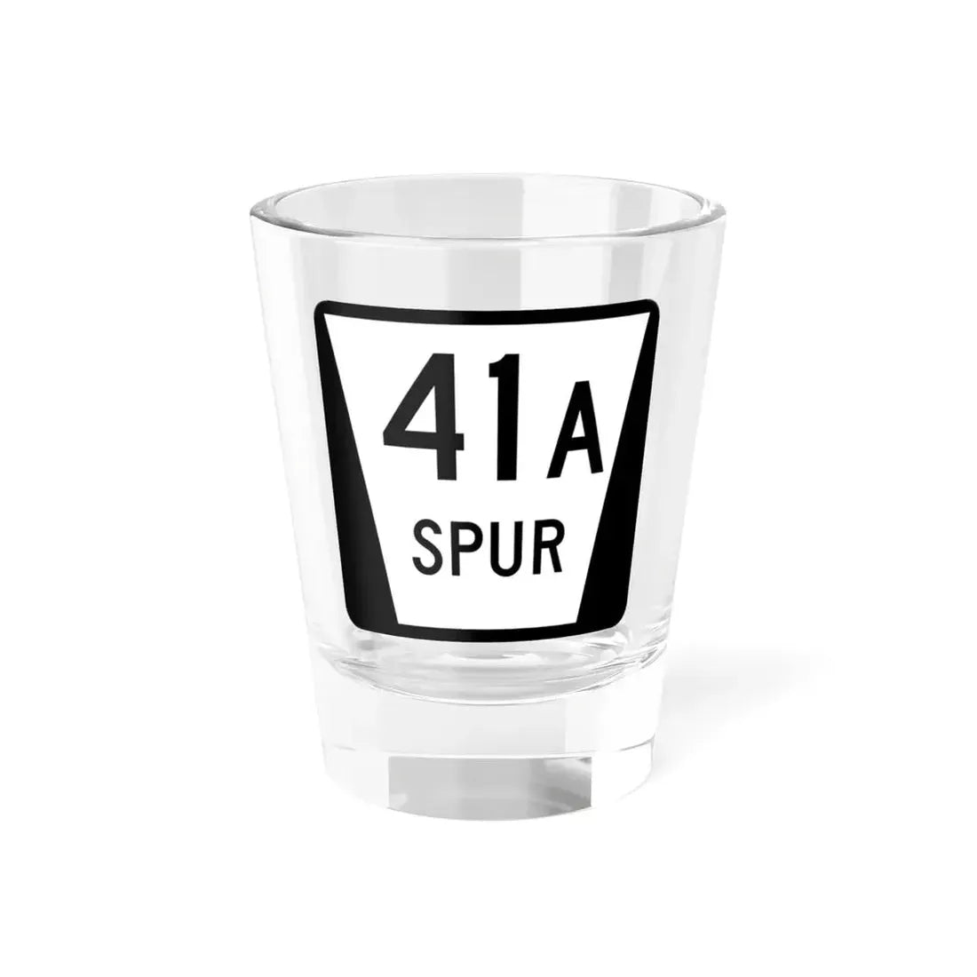 N SPUR 41A (Nebraska) (Road Sign) Shot Glass 1.5oz 1.5oz - Go Mug Yourself