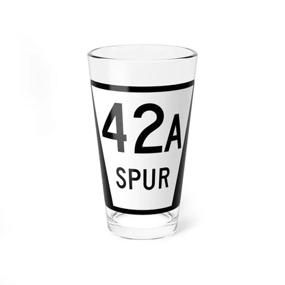 N SPUR 42A (Nebraska) (Road Sign) Pint Glss 16oz 16oz - Go Mug Yourself