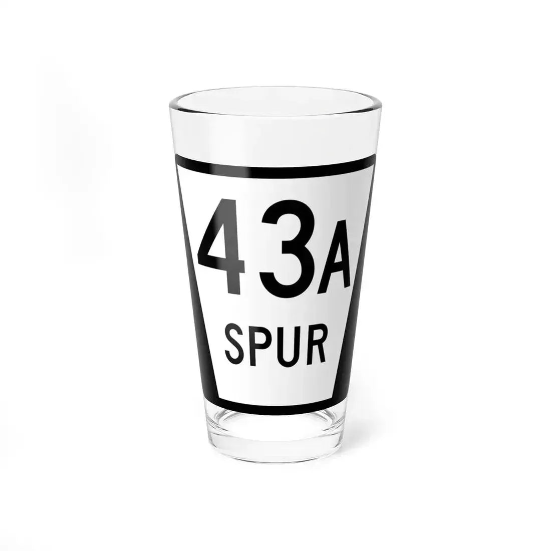 N SPUR 43A (Nebraska) (Road Sign) Pint Glass 16oz 16oz - Go Mug Yourself