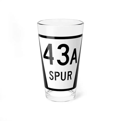 N SPUR 43A (Nebraska) (Road Sign) Pint Glass 16oz 16oz - Go Mug Yourself