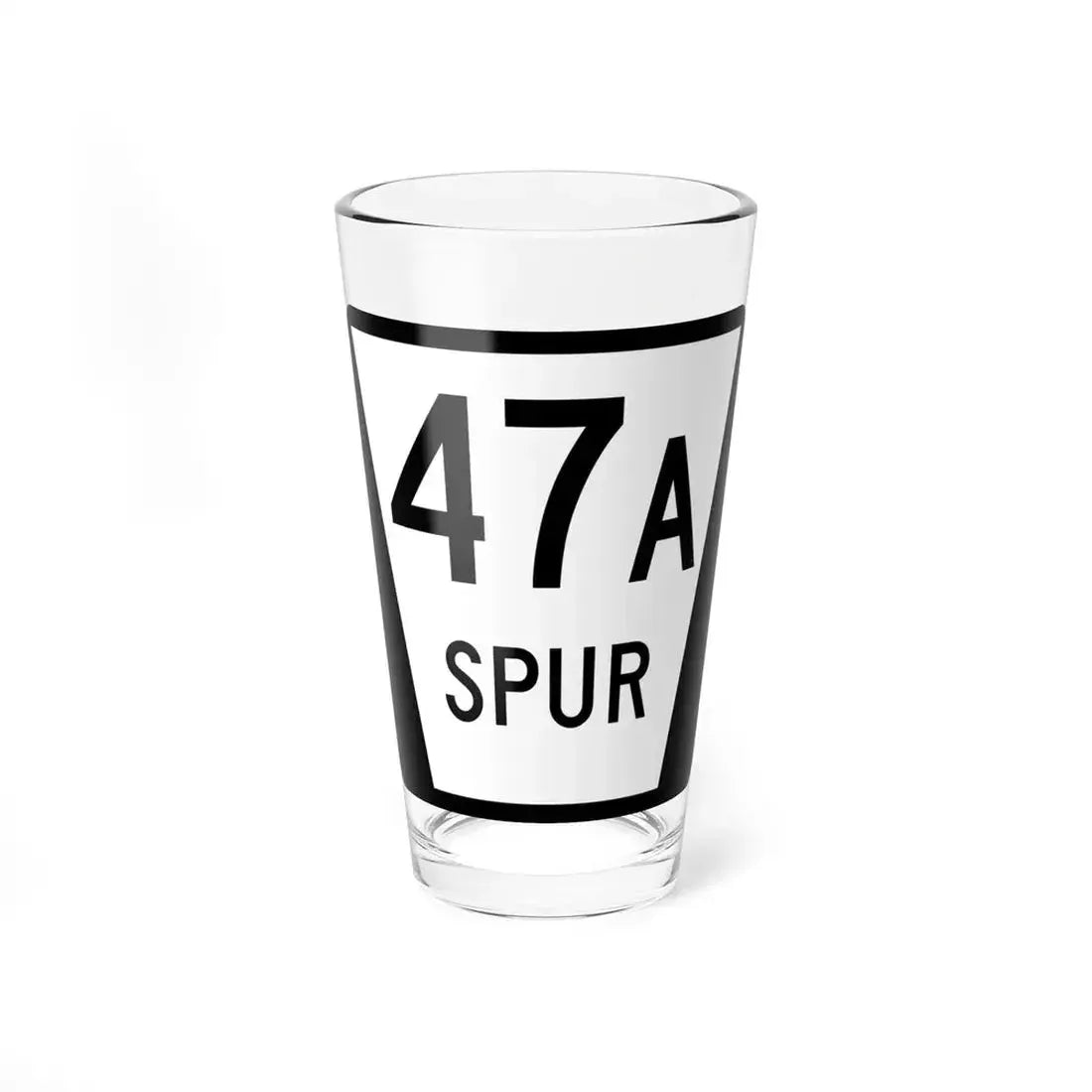 N SPUR 47A (Nebraska) (Road Sign) Pint Glass 16oz 16oz - Go Mug Yourself