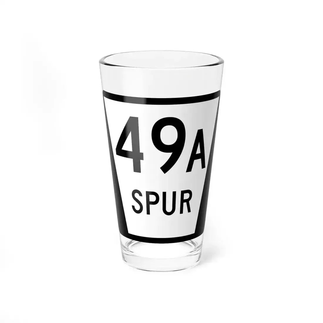 N SPUR 49A (Nebraska) (Road Sign) Pint Glass 16oz 16oz - Go Mug Yourself