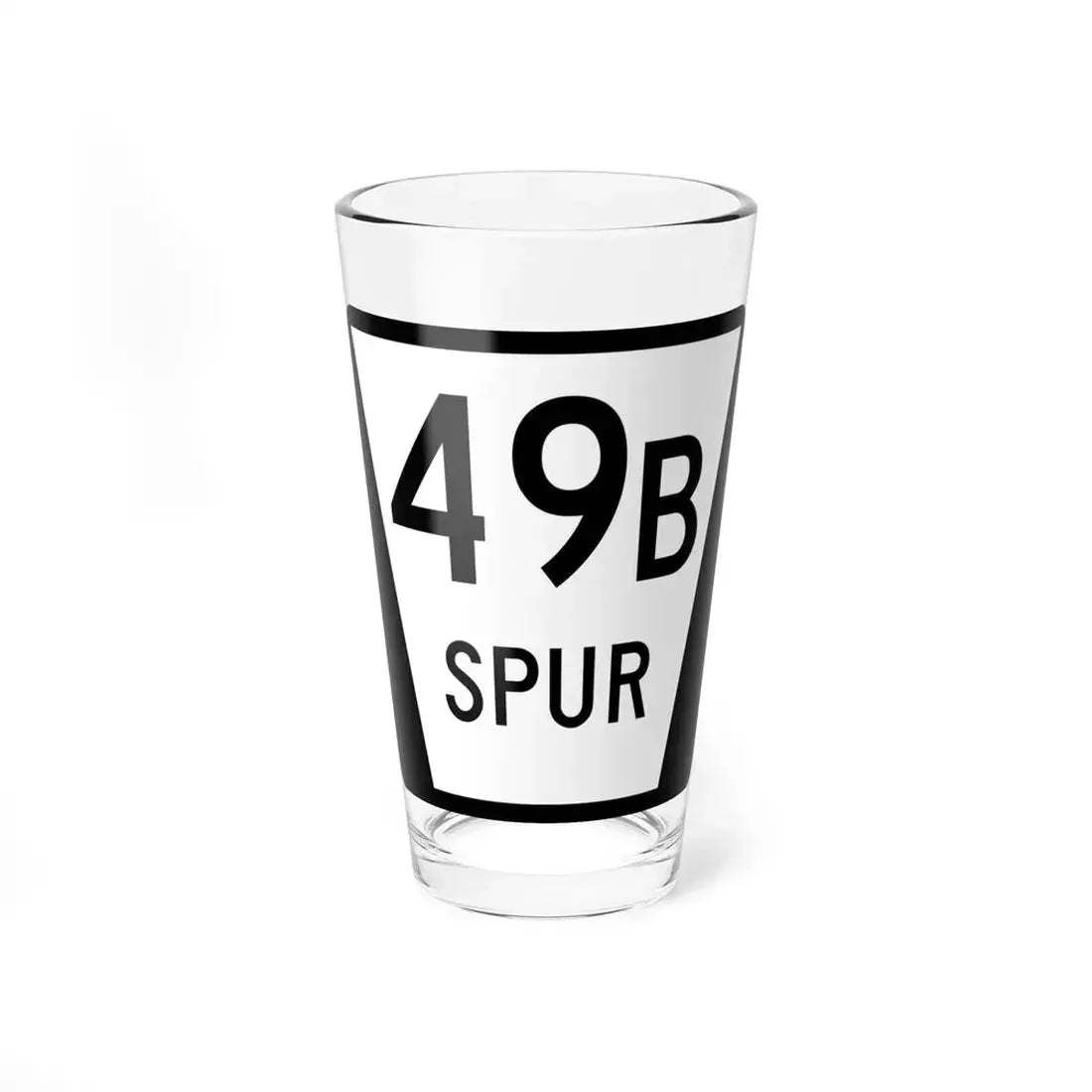 N SPUR 49B (Nebraska) (Road Sign) Pint Glass 16oz 16oz - Go Mug Yourself
