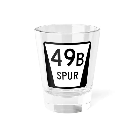 N SPUR 49B (Nebraska) (Road Sign) Shot Glass 1.5oz 1.5oz - Go Mug Yourself
