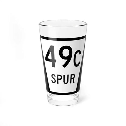 N SPUR 49C (Nebraska) (Road Sign) Pint Glss 16oz 16oz - Go Mug Yourself