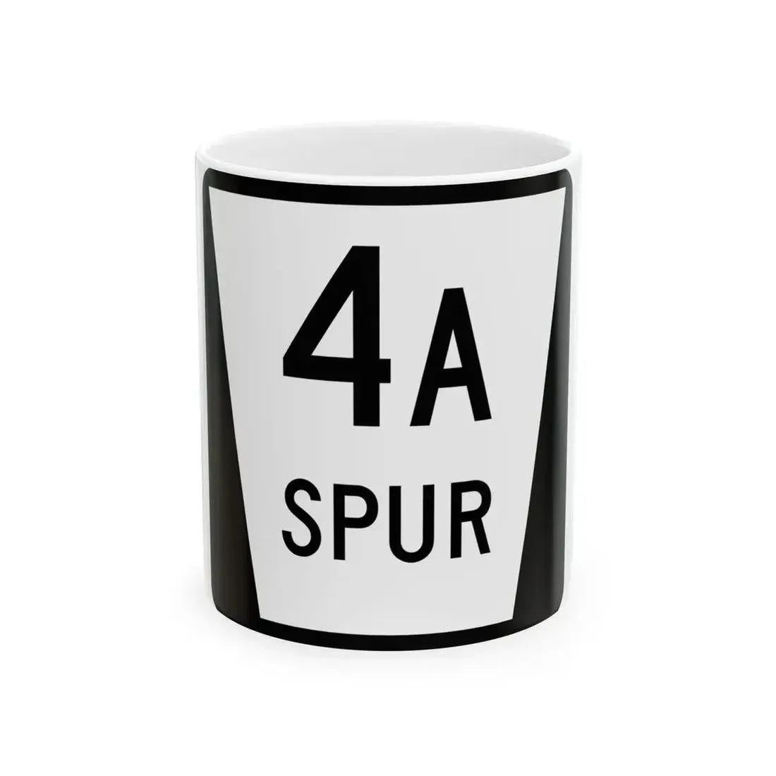 N SPUR 4A (Nebraska) (Road Sign) White Coffee Mug 11oz - Go Mug Yourself