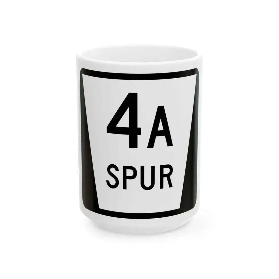 N SPUR 4A (Nebraska) (Road Sign) White Coffee Mug 15oz - Go Mug Yourself