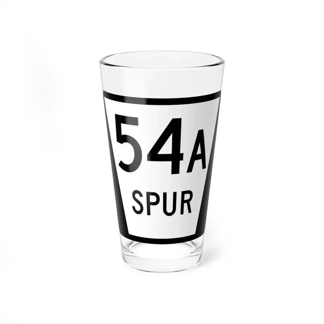 N SPUR 54A (Nebraska) (Road Sign) Pint Glass 16oz 16oz - Go Mug Yourself