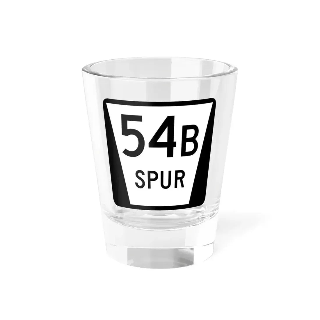 N SPUR 54B (Nebraska) (Road Sign) Shot Glass 1.5oz 1.5oz - Go Mug Yourself