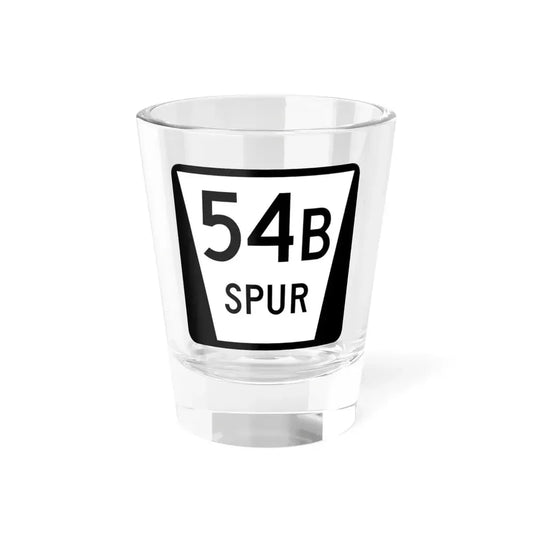 N SPUR 54B (Nebraska) (Road Sign) Shot Glass 1.5oz 1.5oz - Go Mug Yourself