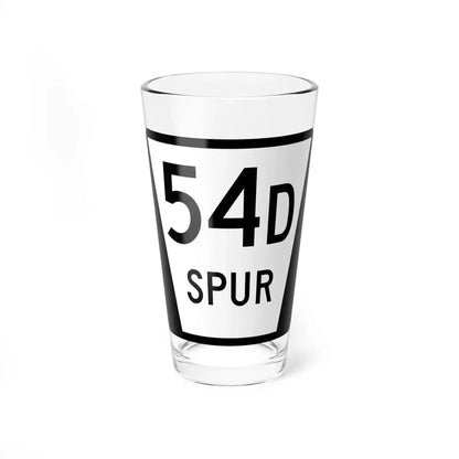 N SPUR 54D (Nebraska) (Road Sign) Pint Glass 16oz 16oz - Go Mug Yourself