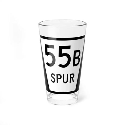 N SPUR 55B (Nebraska) (Road Sign) Pint Glass 16oz 16oz - Go Mug Yourself