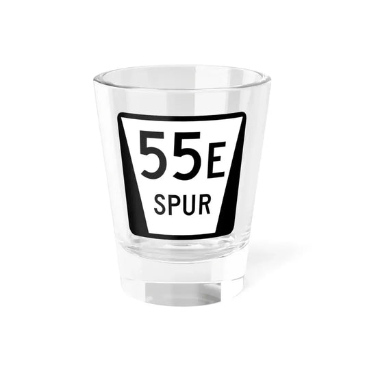 N SPUR 55E (Nebraska) (Road Sign) Shot Glass 1.5oz 1.5oz - Go Mug Yourself