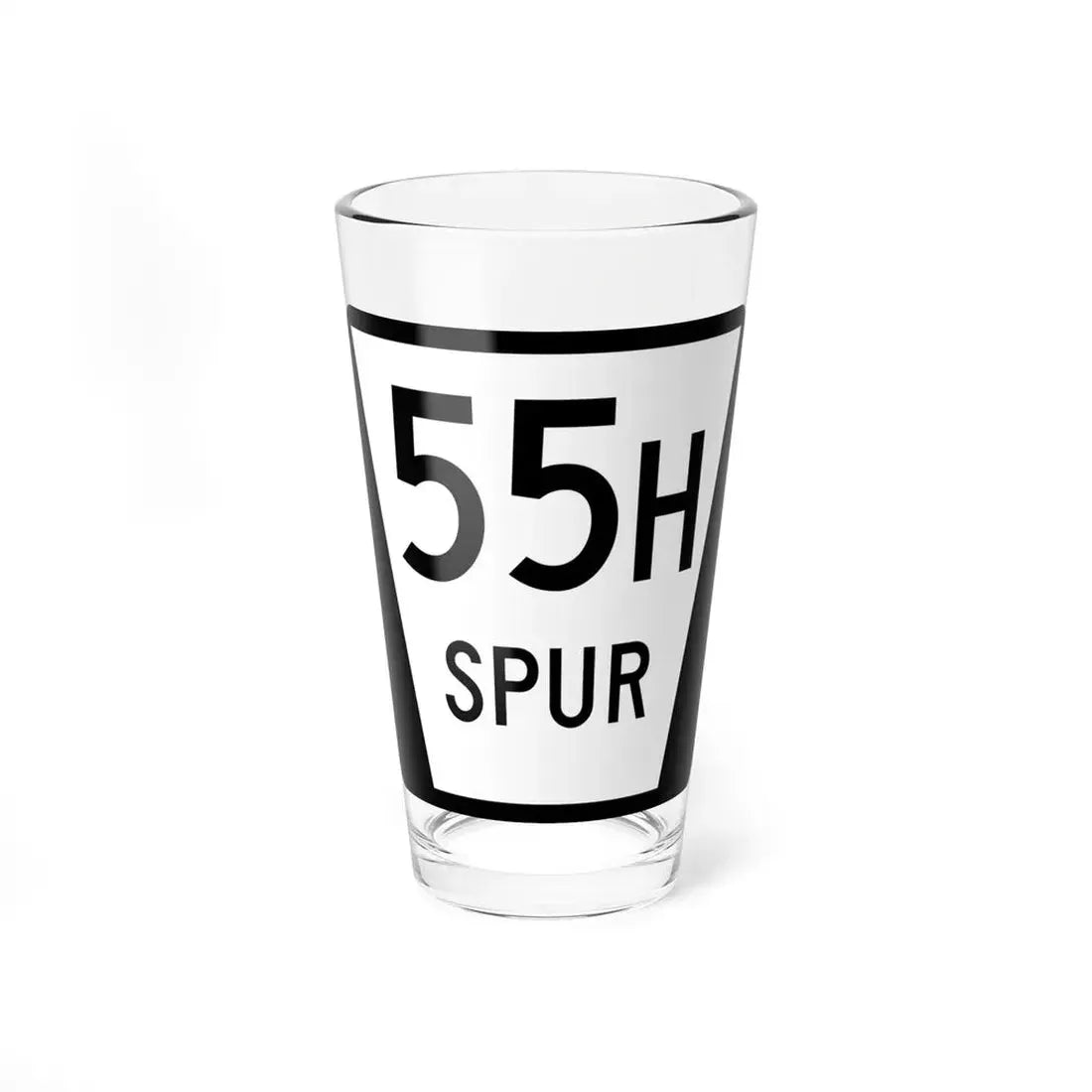 N SPUR 55H (Nebraska) (Road Sign) Pint Glss 16oz 16oz - Go Mug Yourself