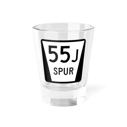 N SPUR 55J (Nebraska) (Road Sign) Shot Glass 1.5oz 1.5oz - Go Mug Yourself