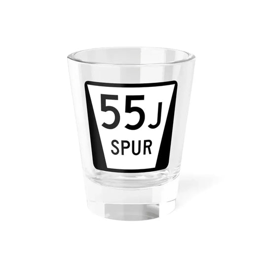 N SPUR 55J (Nebraska) (Road Sign) Shot Glass 1.5oz 1.5oz - Go Mug Yourself