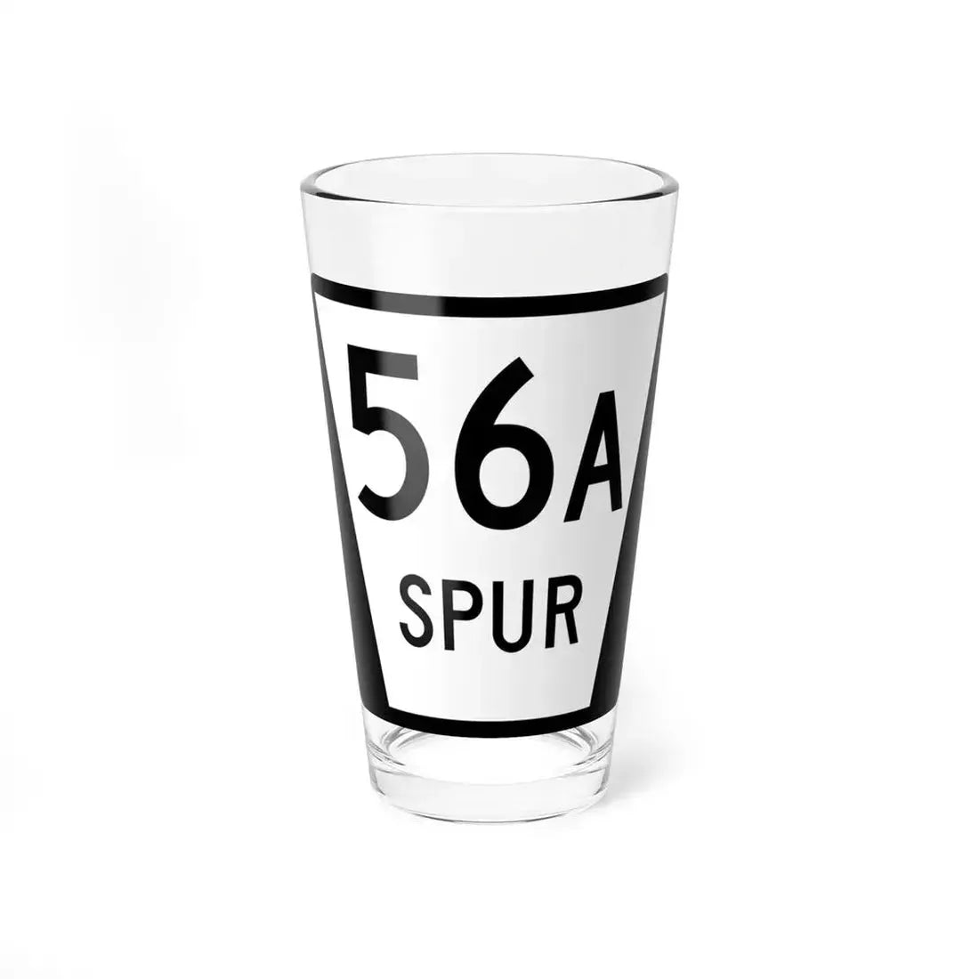 N SPUR 56A (Nebraska) (Road Sign) Pint Glass 16oz 16oz - Go Mug Yourself