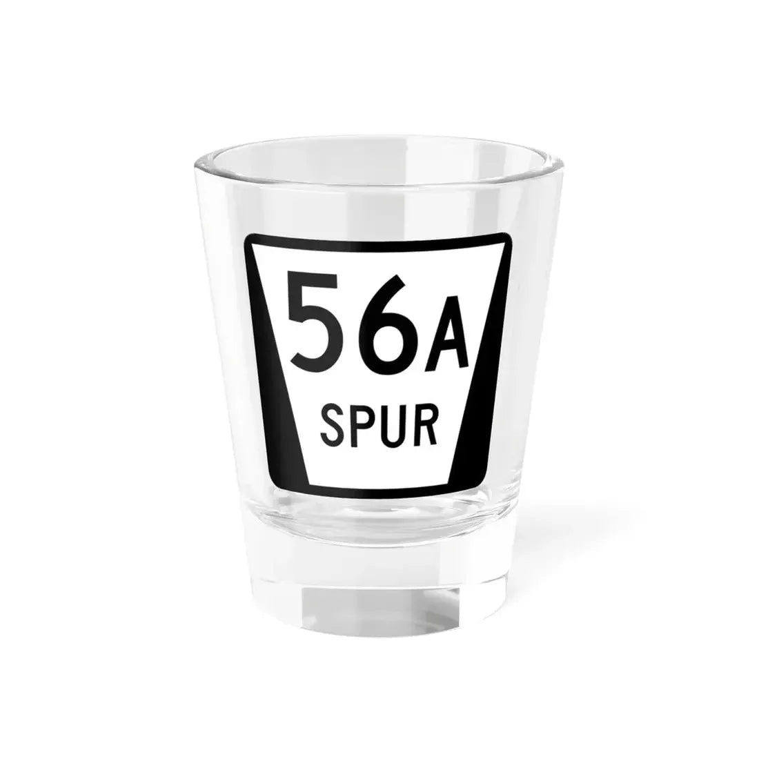 N SPUR 56A (Nebraska) (Road Sign) Shot Glass 1.5oz 1.5oz - Go Mug Yourself