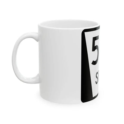 N SPUR 56A (Nebraska) (Road Sign) White Coffee Mug - Go Mug Yourself