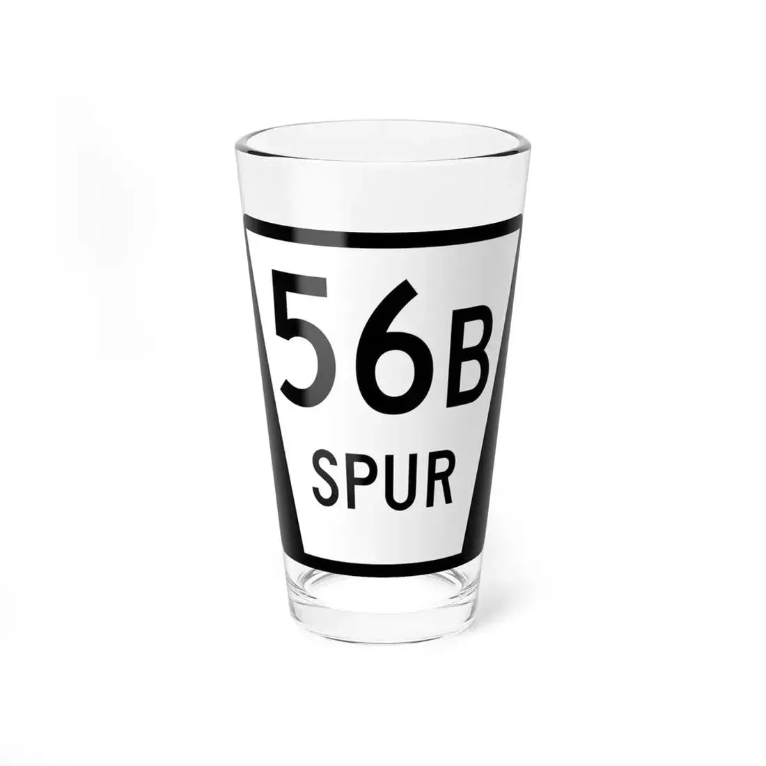 N SPUR 56B (Nebraska) (Road Sign) Pint Glass 16oz 16oz - Go Mug Yourself