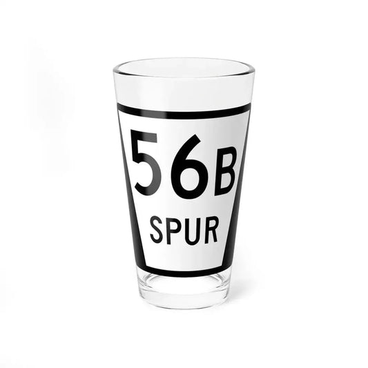 N SPUR 56B (Nebraska) (Road Sign) Pint Glass 16oz 16oz - Go Mug Yourself