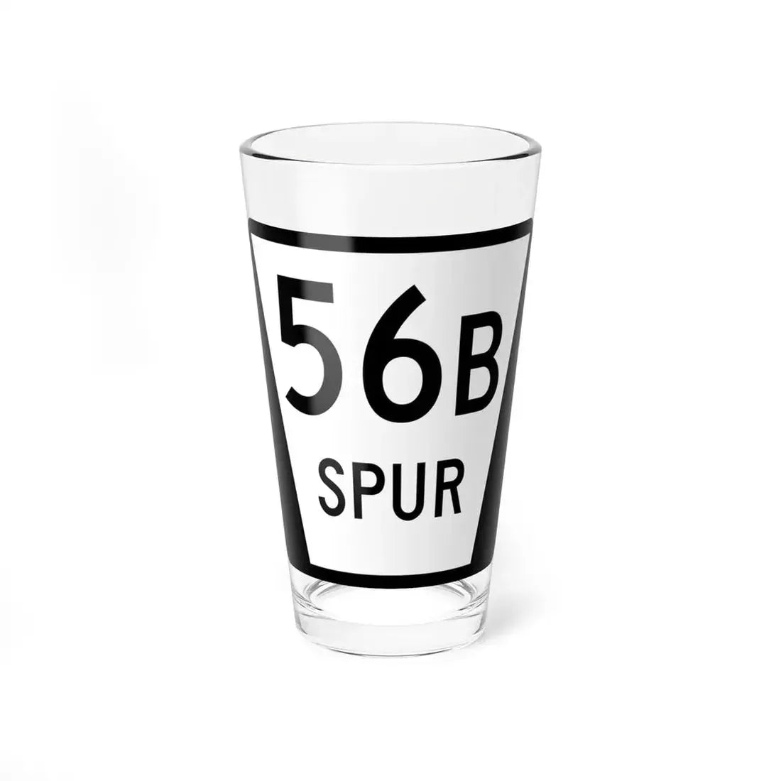 N SPUR 56B (Nebraska) (Road Sign) Pint Glss 16oz 16oz - Go Mug Yourself