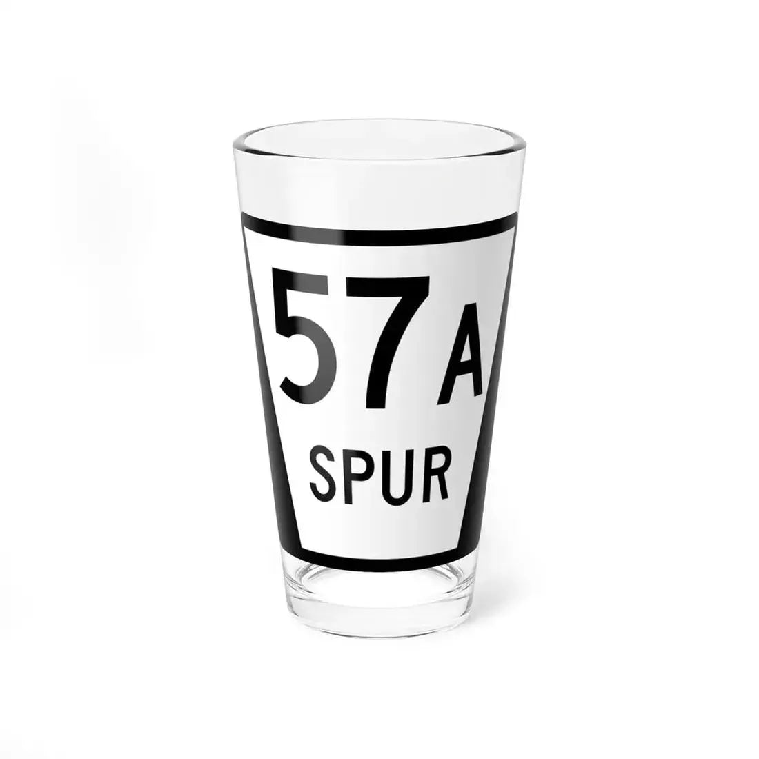 N SPUR 57A (Nebraska) (Road Sign) Pint Glass 16oz 16oz - Go Mug Yourself