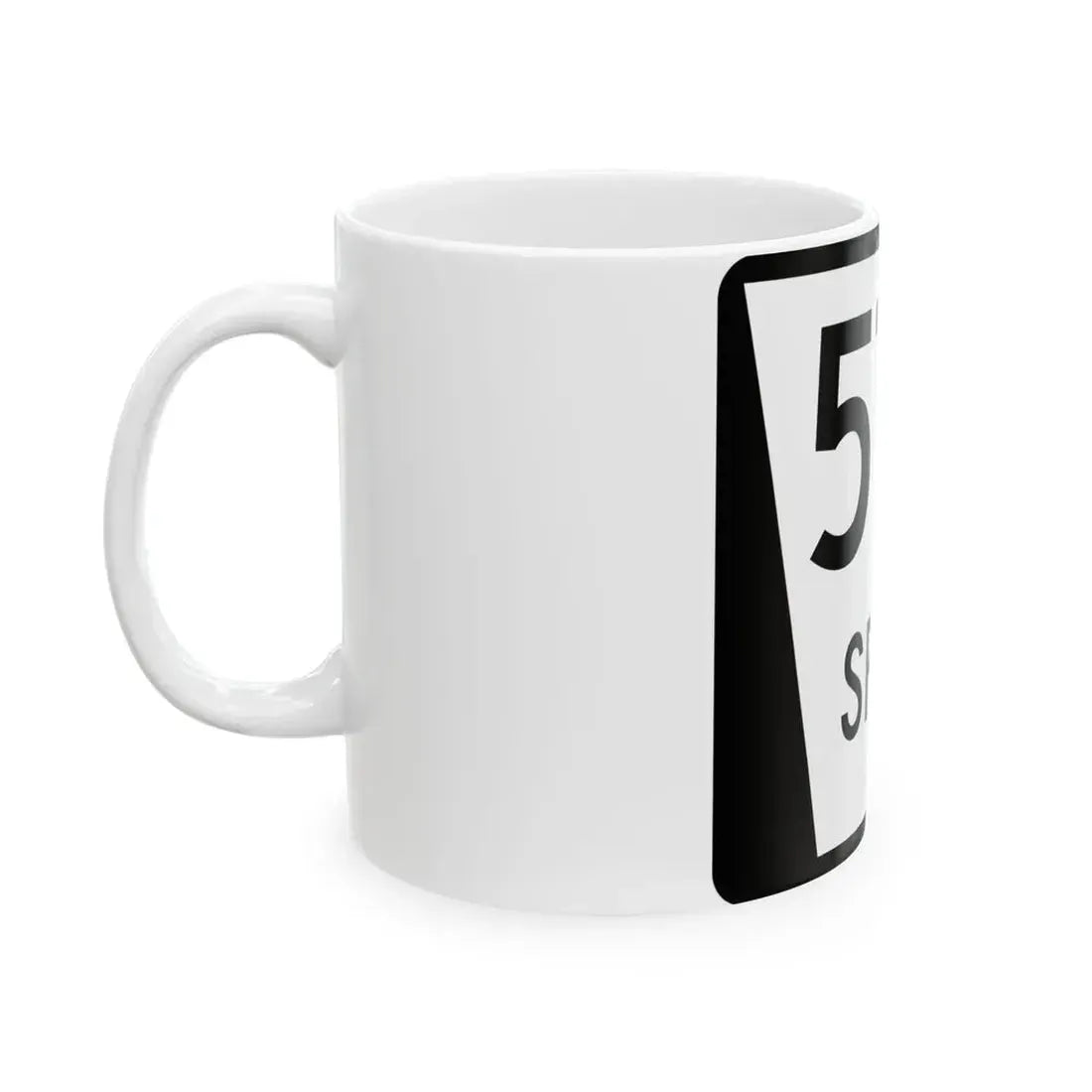 N SPUR 57A (Nebraska) (Road Sign) White Coffee Mug - Go Mug Yourself