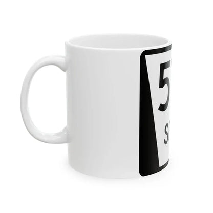 N SPUR 57A (Nebraska) (Road Sign) White Coffee Mug - Go Mug Yourself