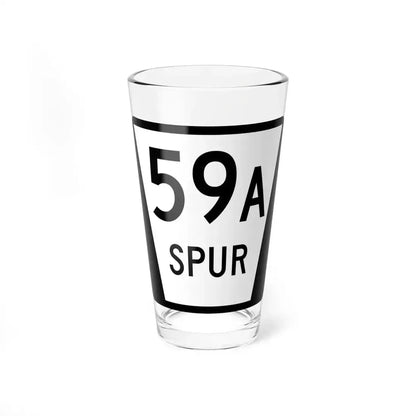 N SPUR 59A (Nebraska) (Road Sign) Pint Glass 16oz 16oz - Go Mug Yourself