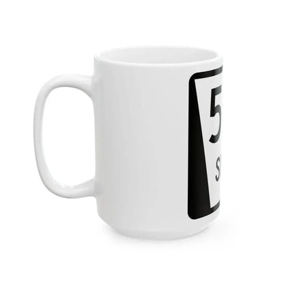 N SPUR 59A (Nebraska) (Road Sign) White Coffee Mug - Go Mug Yourself