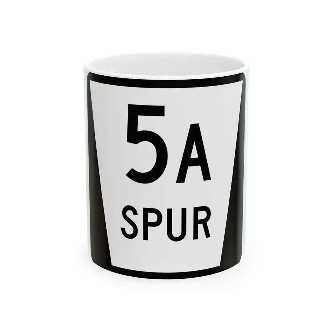 N SPUR 5A (Nebraska) (Road Sign) White Coffee Mug 11oz - Go Mug Yourself